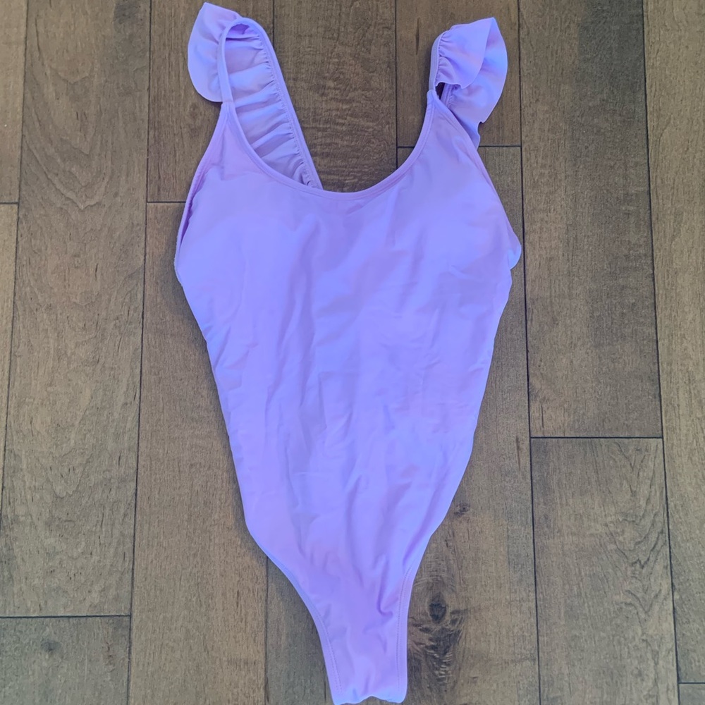 Purple Shein One Piece Bathing Suit